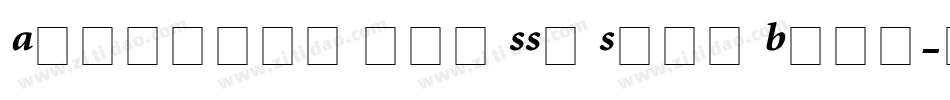 Atlantix Pro SSi Semi Bold字体转换